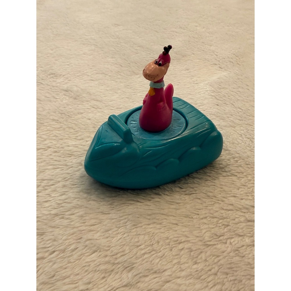 Vintage 1991 Denny's Flintstones Dino Dinosaur Wind Up Boat Toy Hanna-Barbera‎